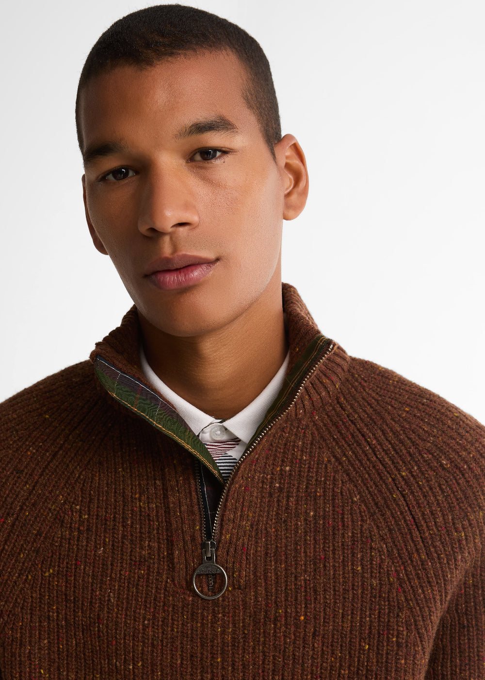 Essential Fleck Half Zip