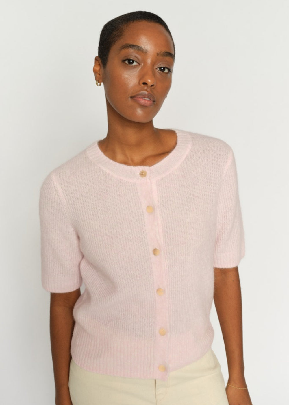 MMThora Short Sleeve Knit Cardigan