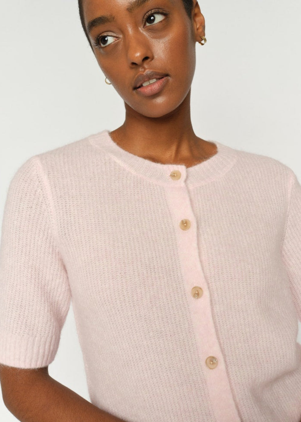 MMThora Short Sleeve Knit Cardigan