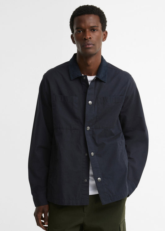 Cord Collar Twill Overshirt