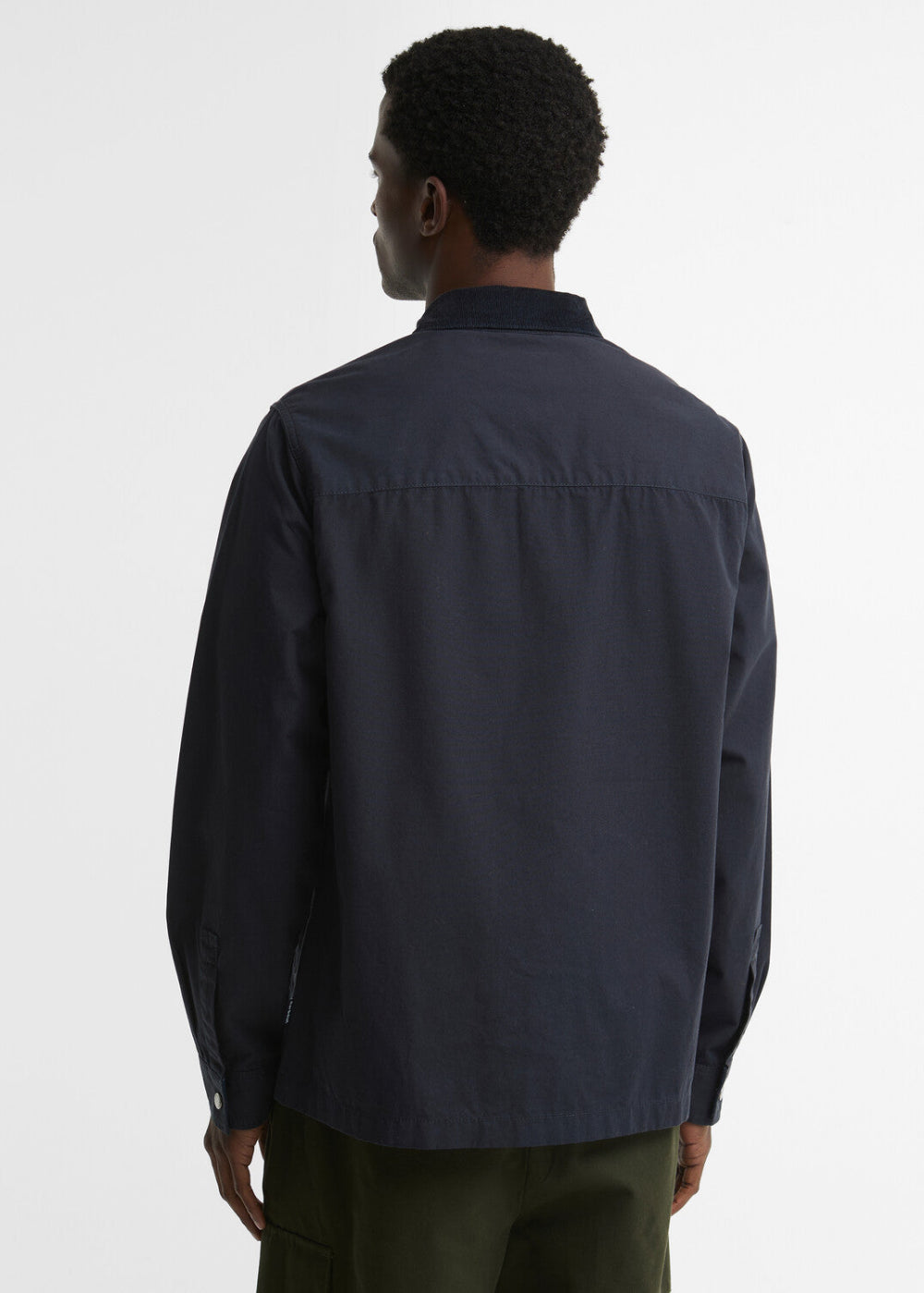 Cord Collar Twill Overshirt
