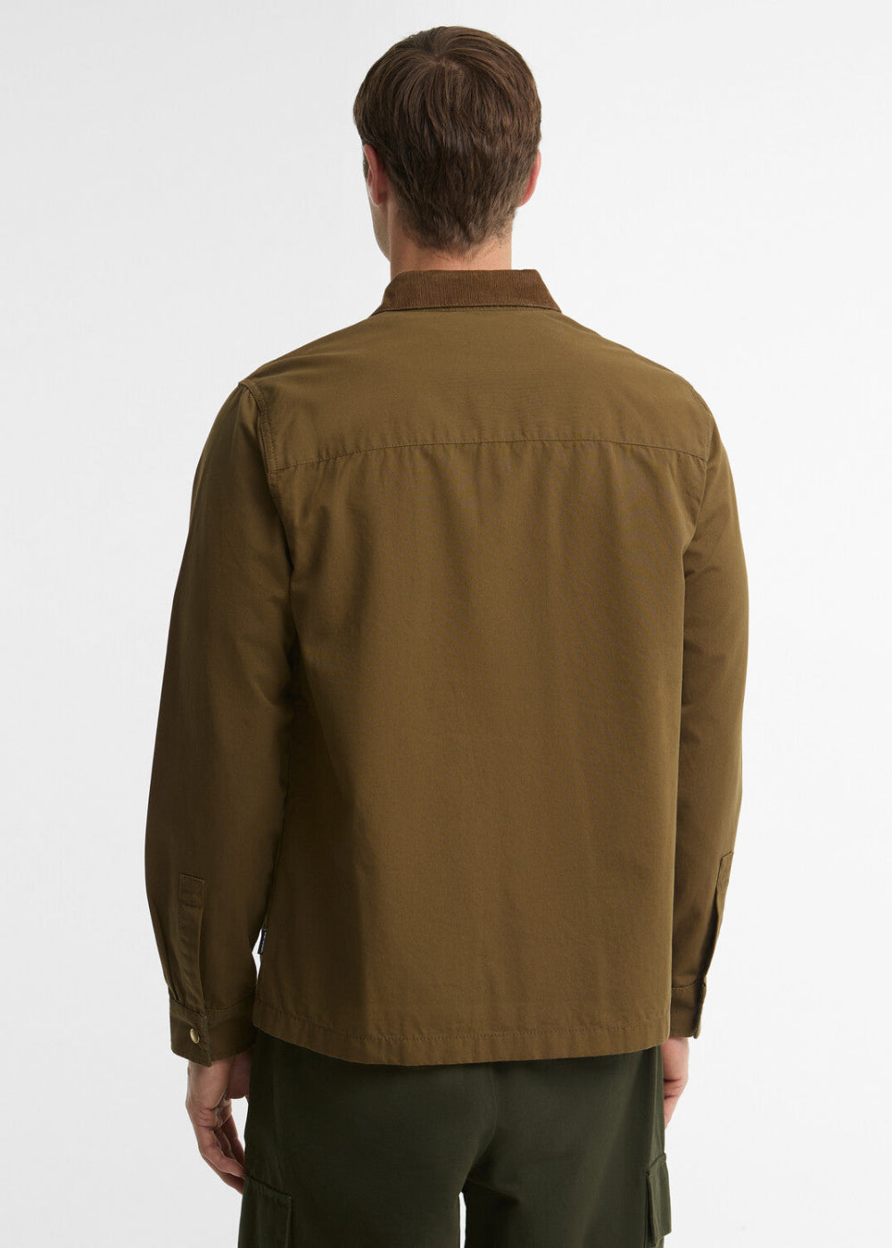 Cord Collar Twill Overshirt