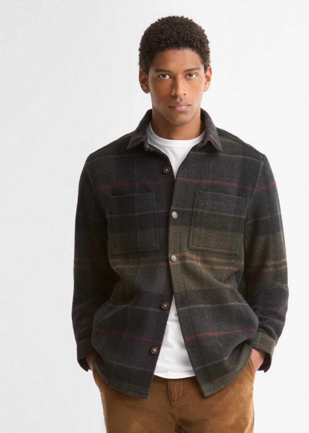 Woodlane Brushed Check Overshirt