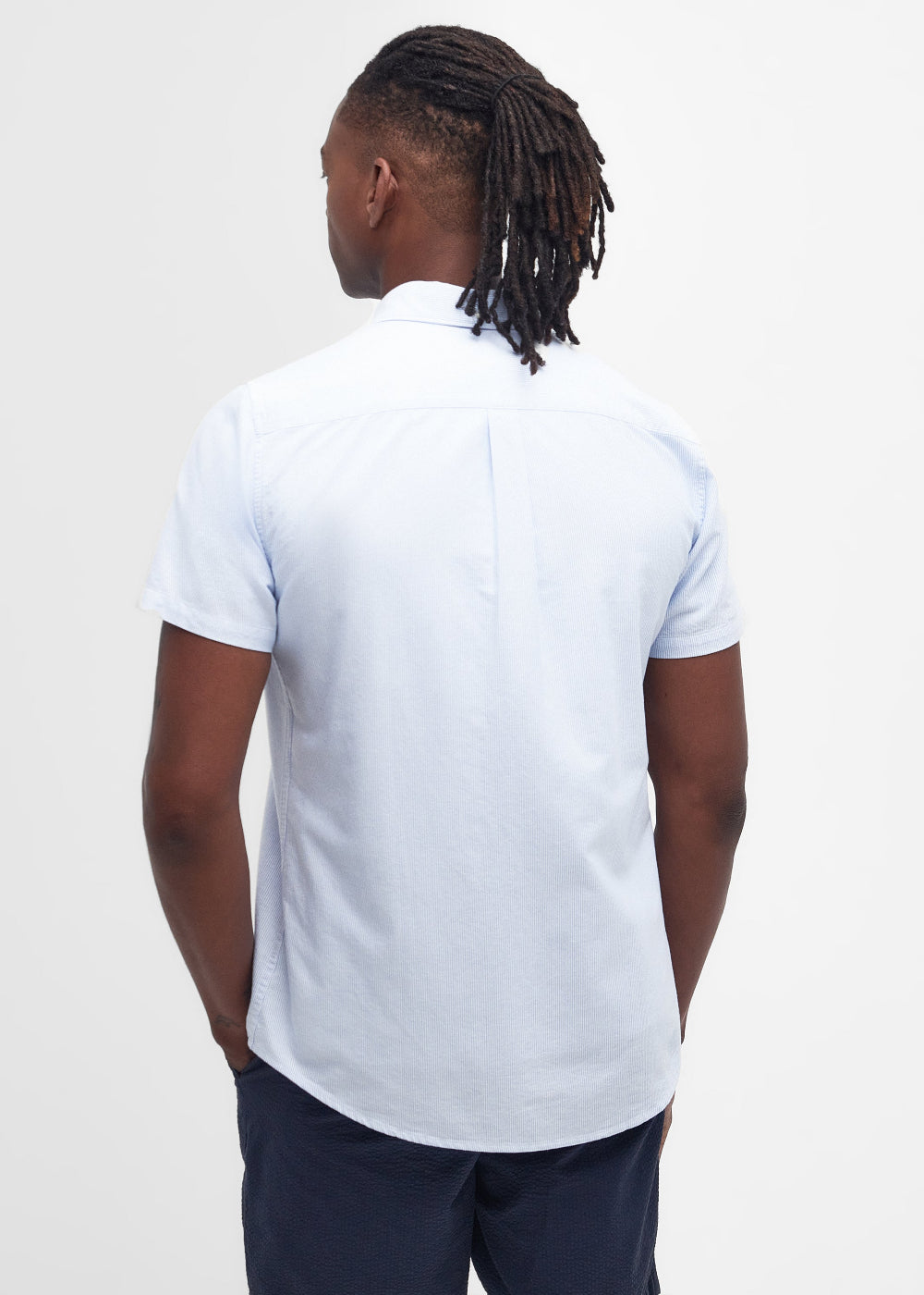 Striped Oxtown Tailored Short Sleeved Shirt