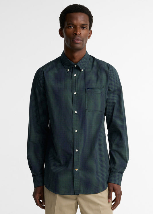 Harbourwall Tailored Gingham Shirt - Sycamore Green