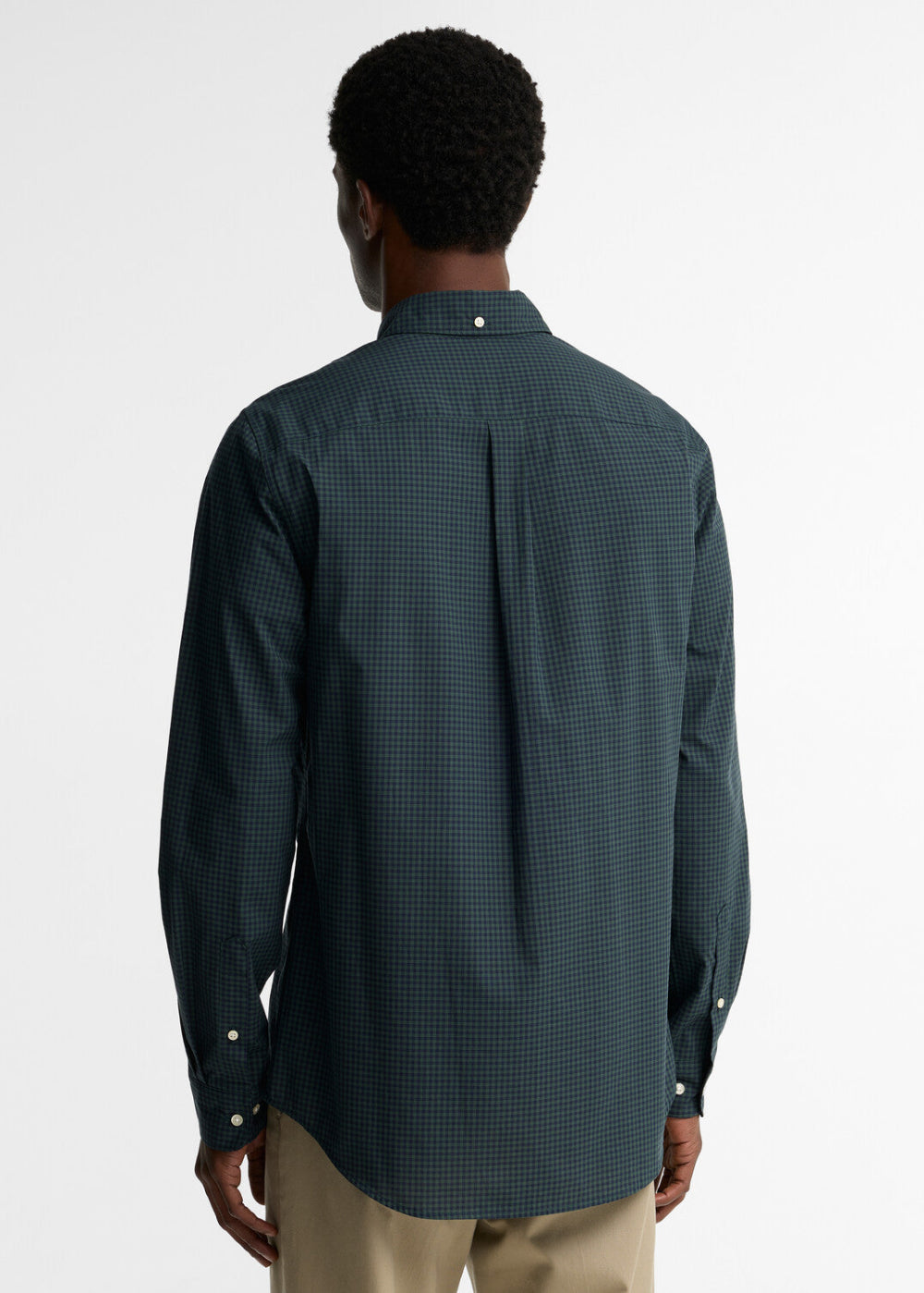 Harbourwall Tailored Gingham Shirt - Sycamore Green