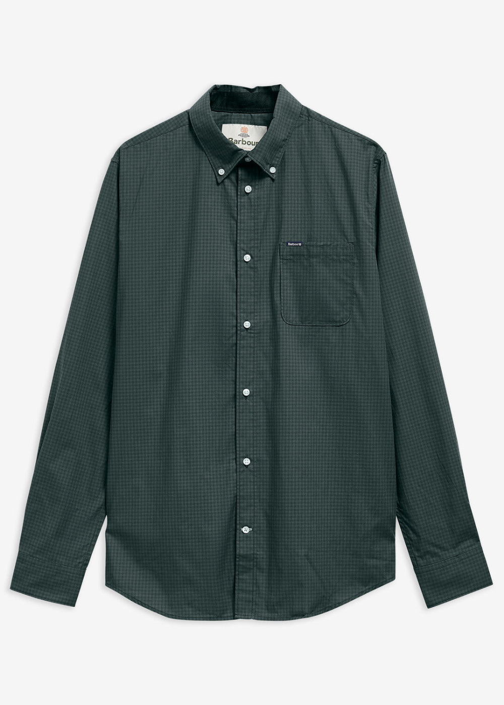 Harbourwall Tailored Gingham Shirt - Sycamore Green