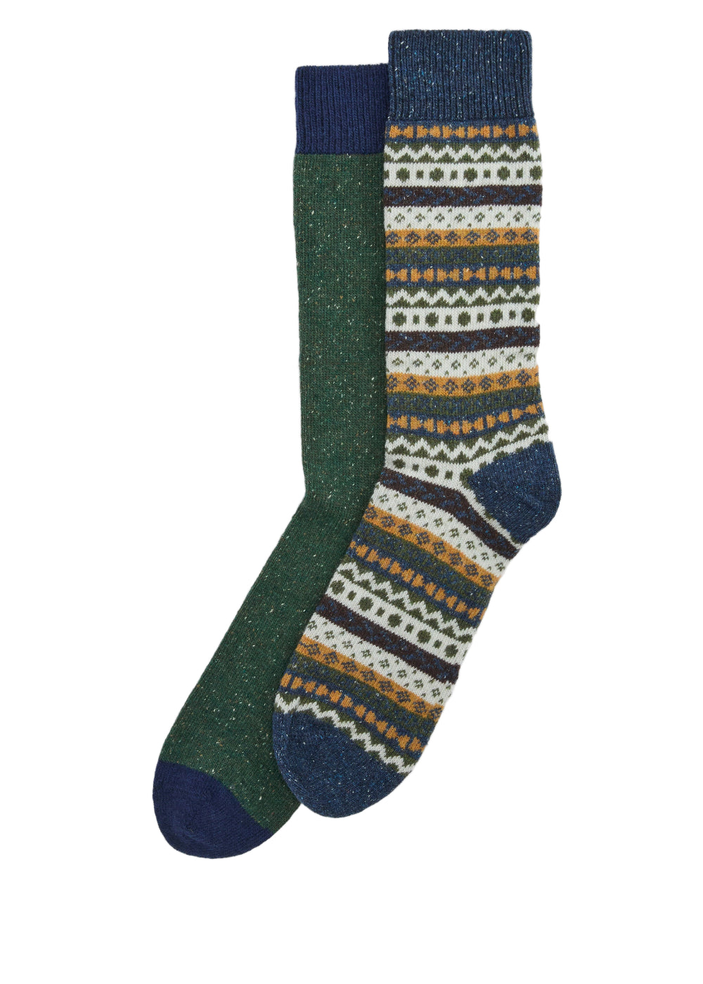 Fairisle Socks - 2 Pack