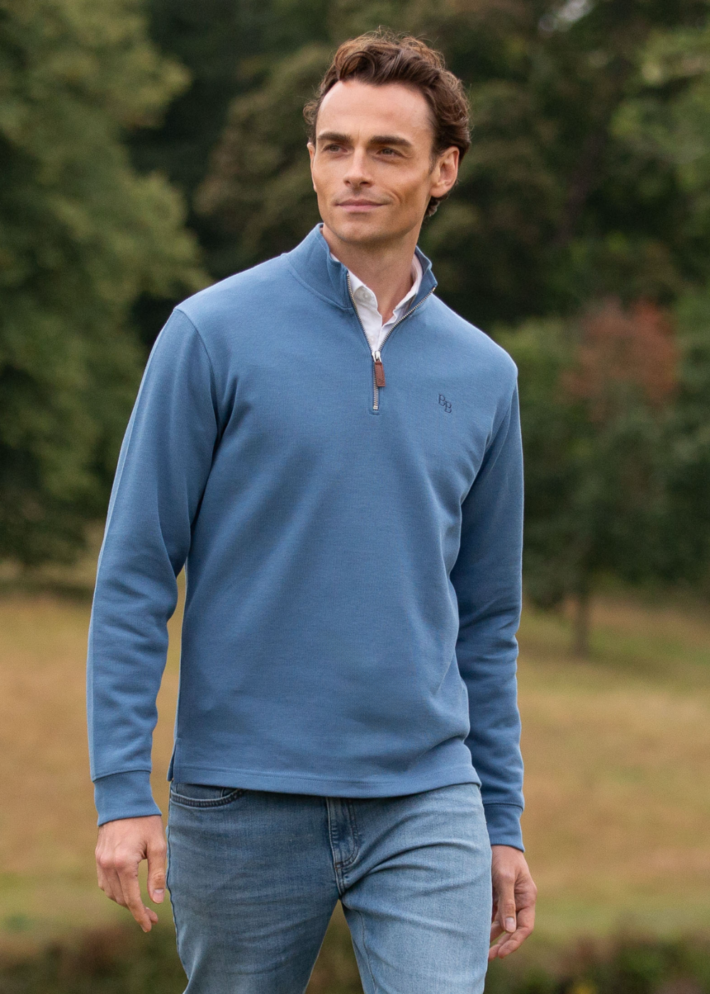 Dittisham Ribbed Unisex Quarter Zip