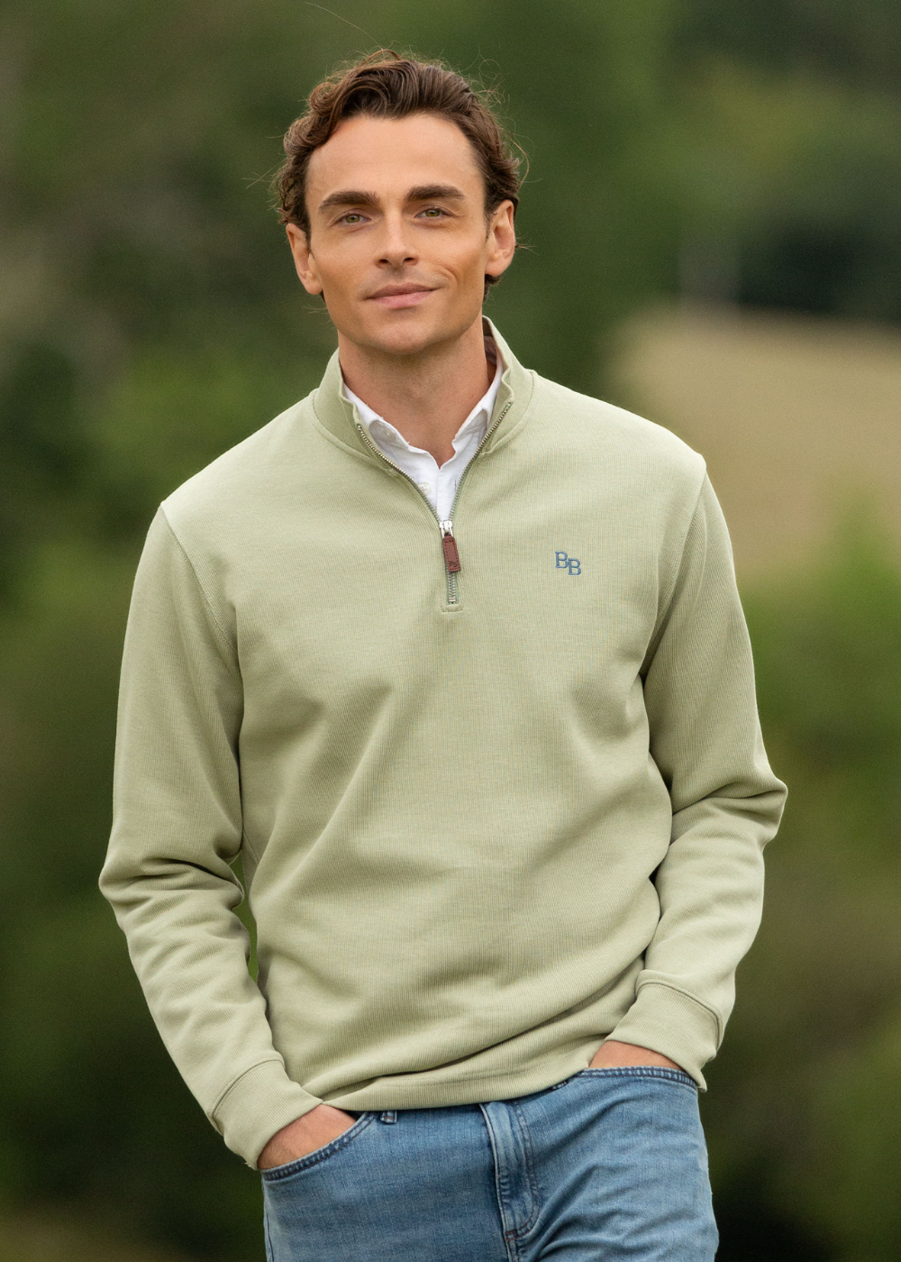 Dittisham Ribbed Unisex Quarter Zip