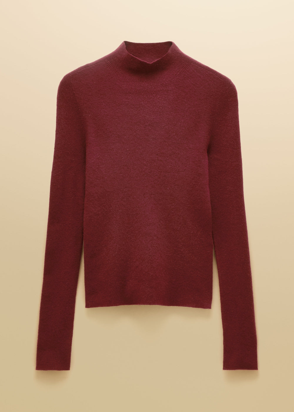 Seamless Knitted High Neck Jumper