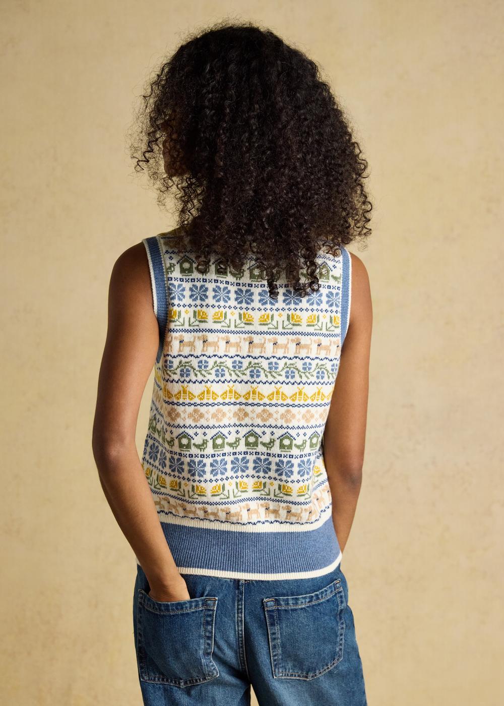 Intarsia Knitted Tank