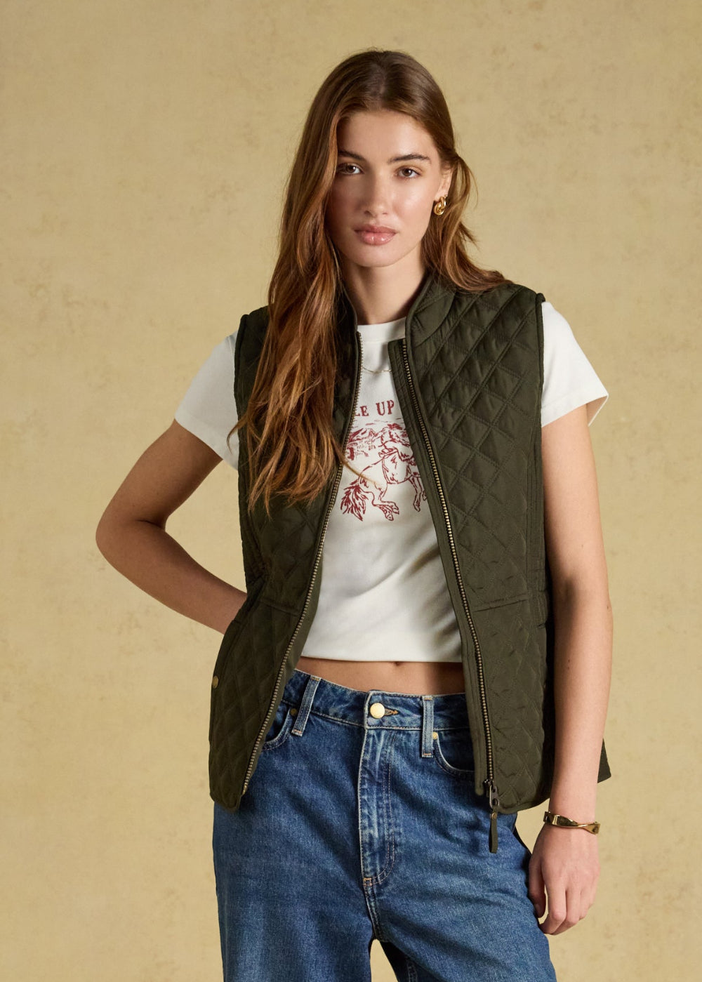 Minx Diamond Quilted Gilet