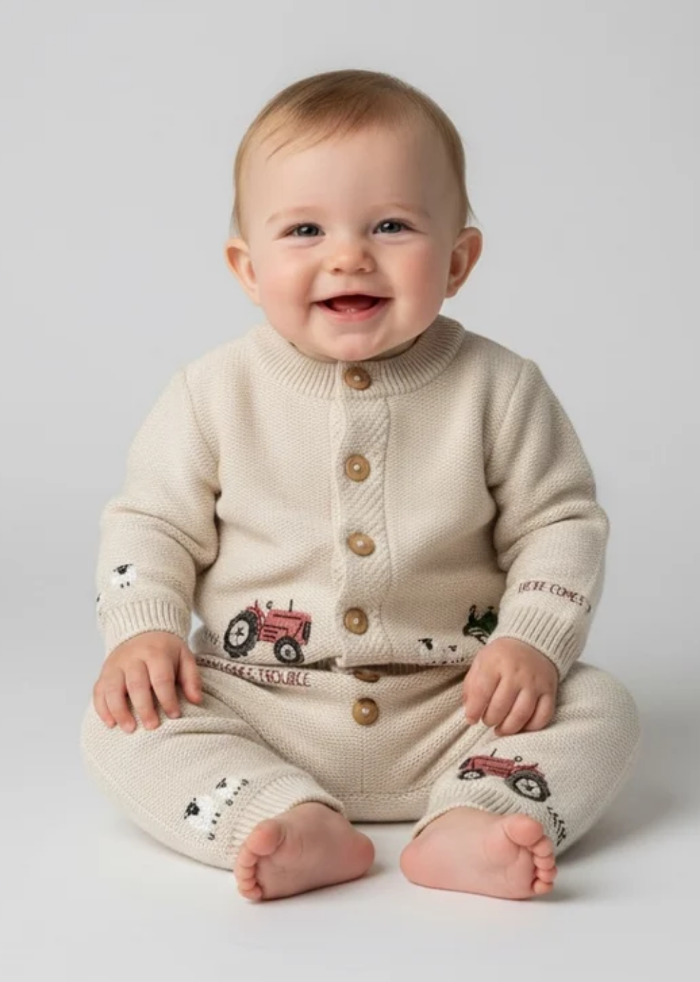 On The Farm Embroidered Cardigan