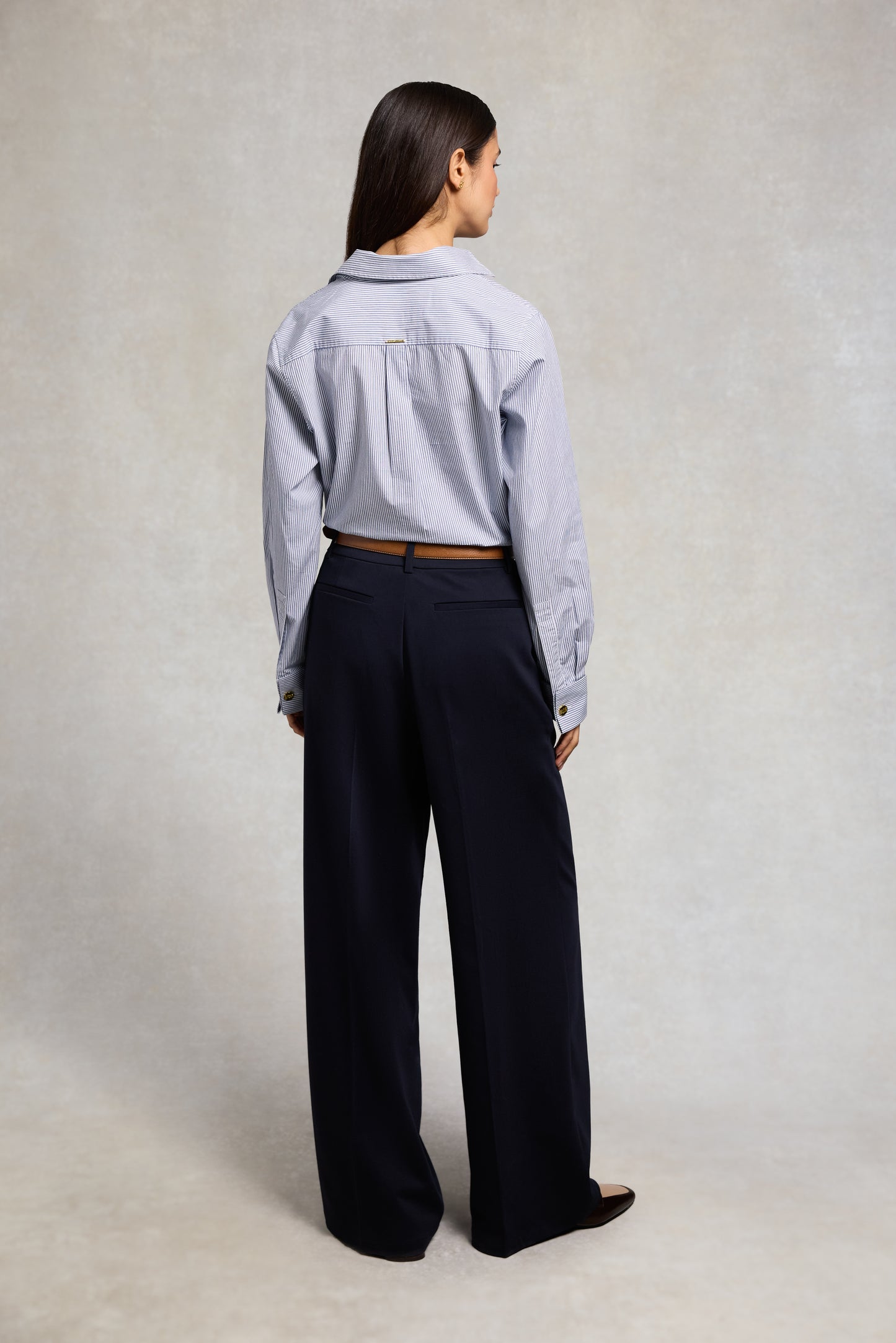 Pleated Wide Leg Trousers