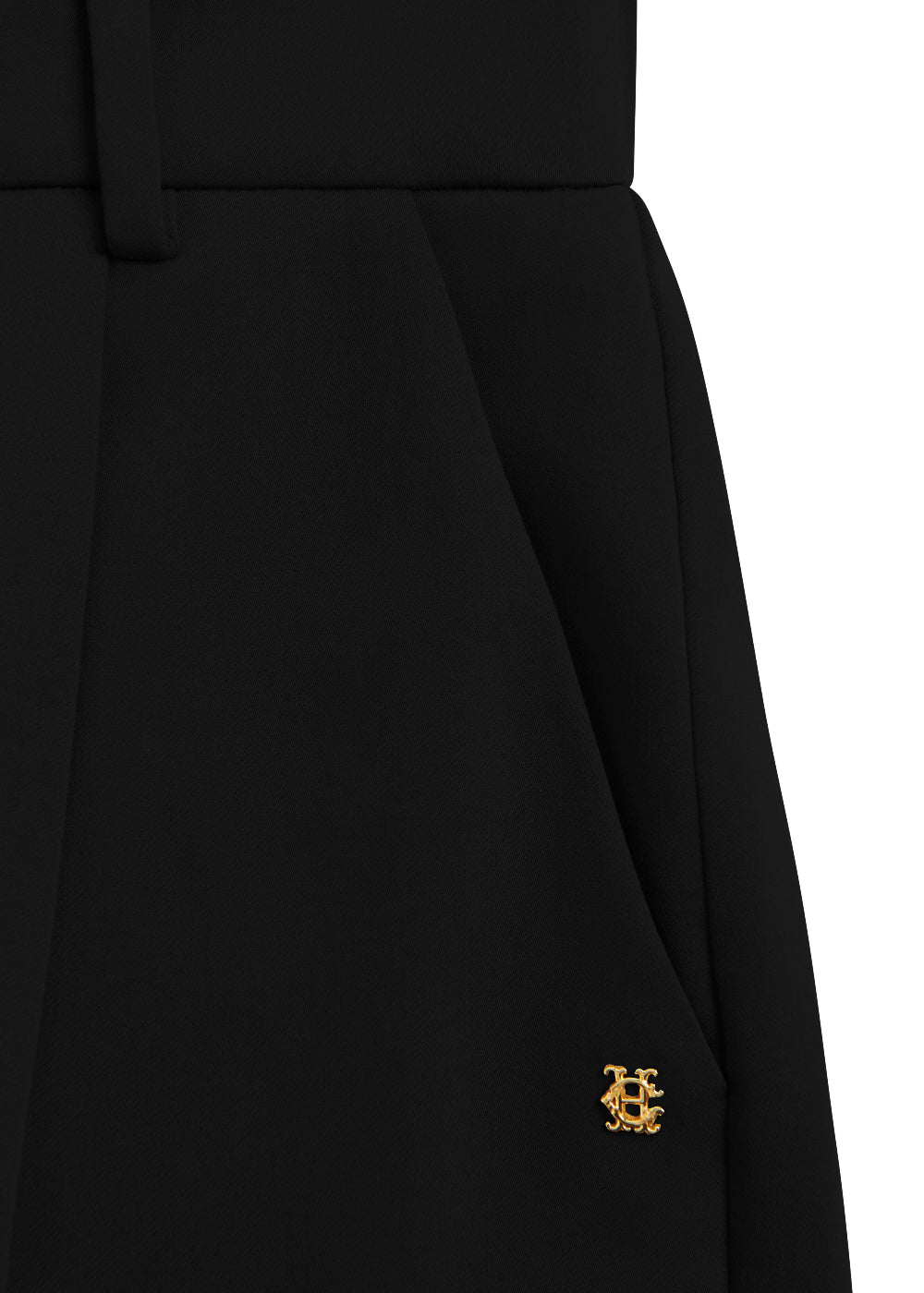 Pleated Wide Leg Trousers