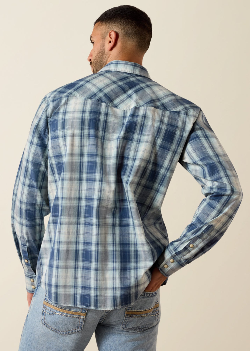 Retro Heathcliff Fitted Snap Shirt