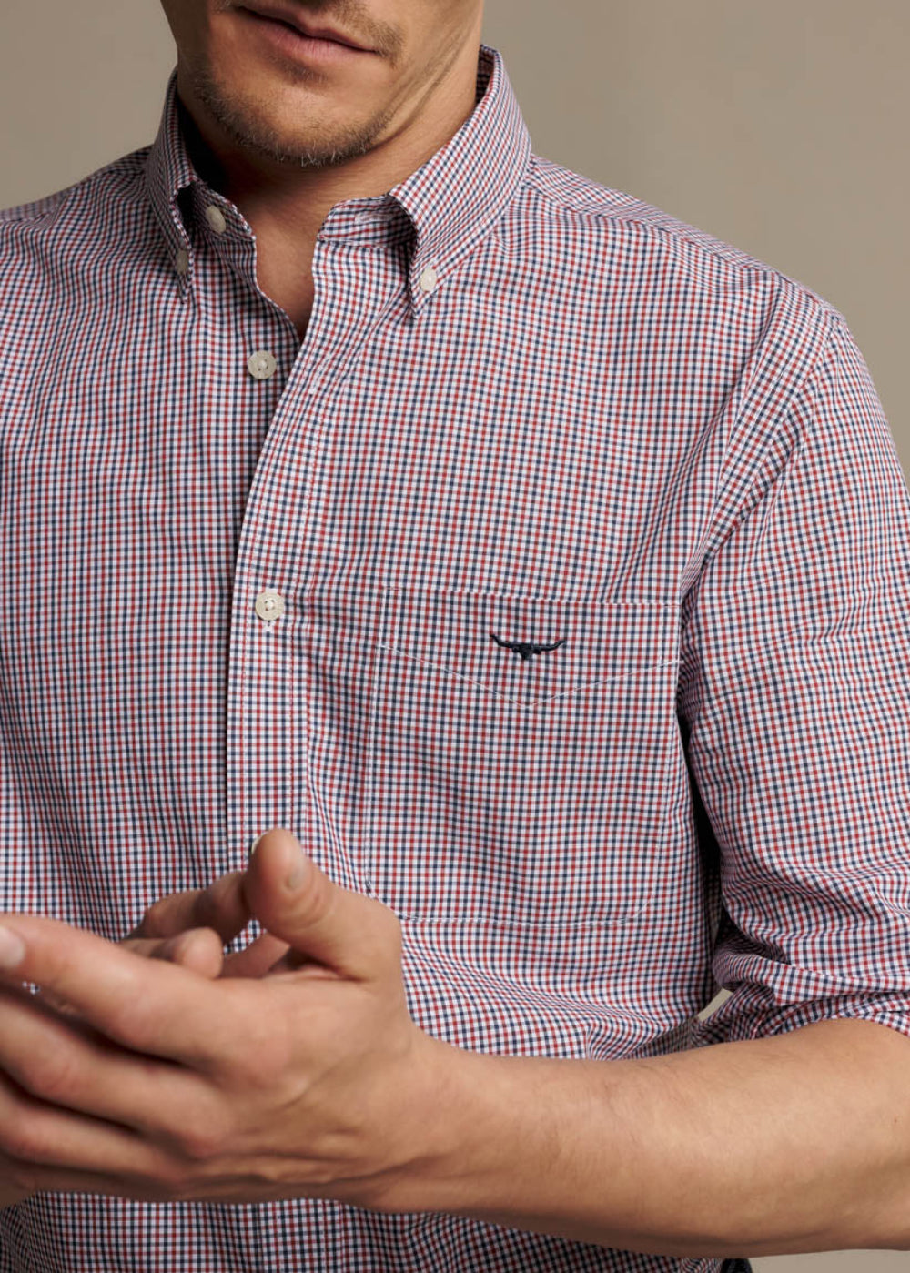Whyalla Poplin Checked Shirt
