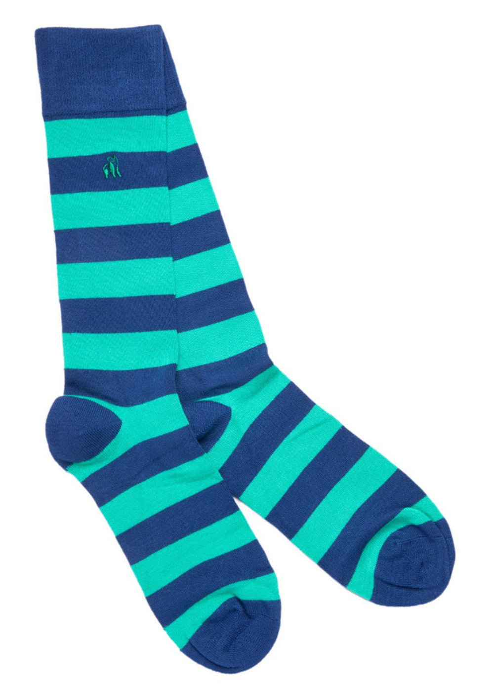 Lime Green Striped Bamboo Socks