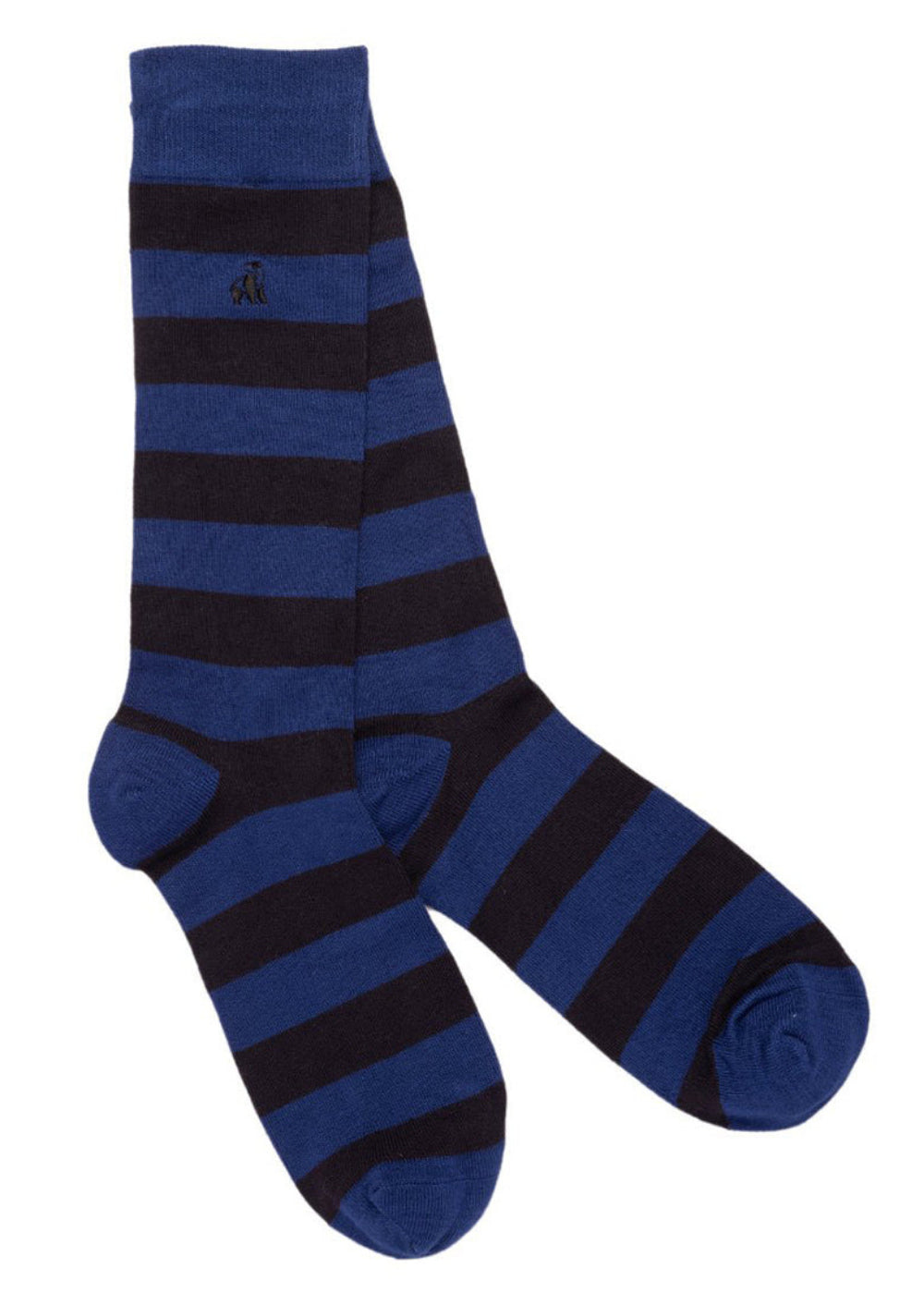 Charcoal Grey Striped Bamboo Socks