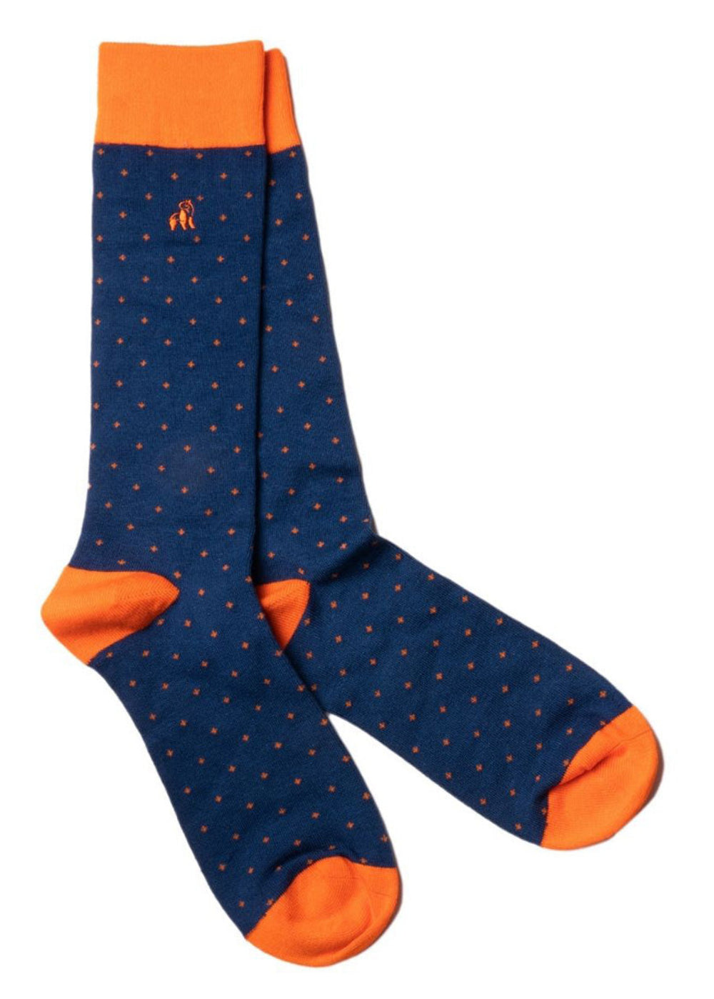 Spotted Orange Bamboo Socks