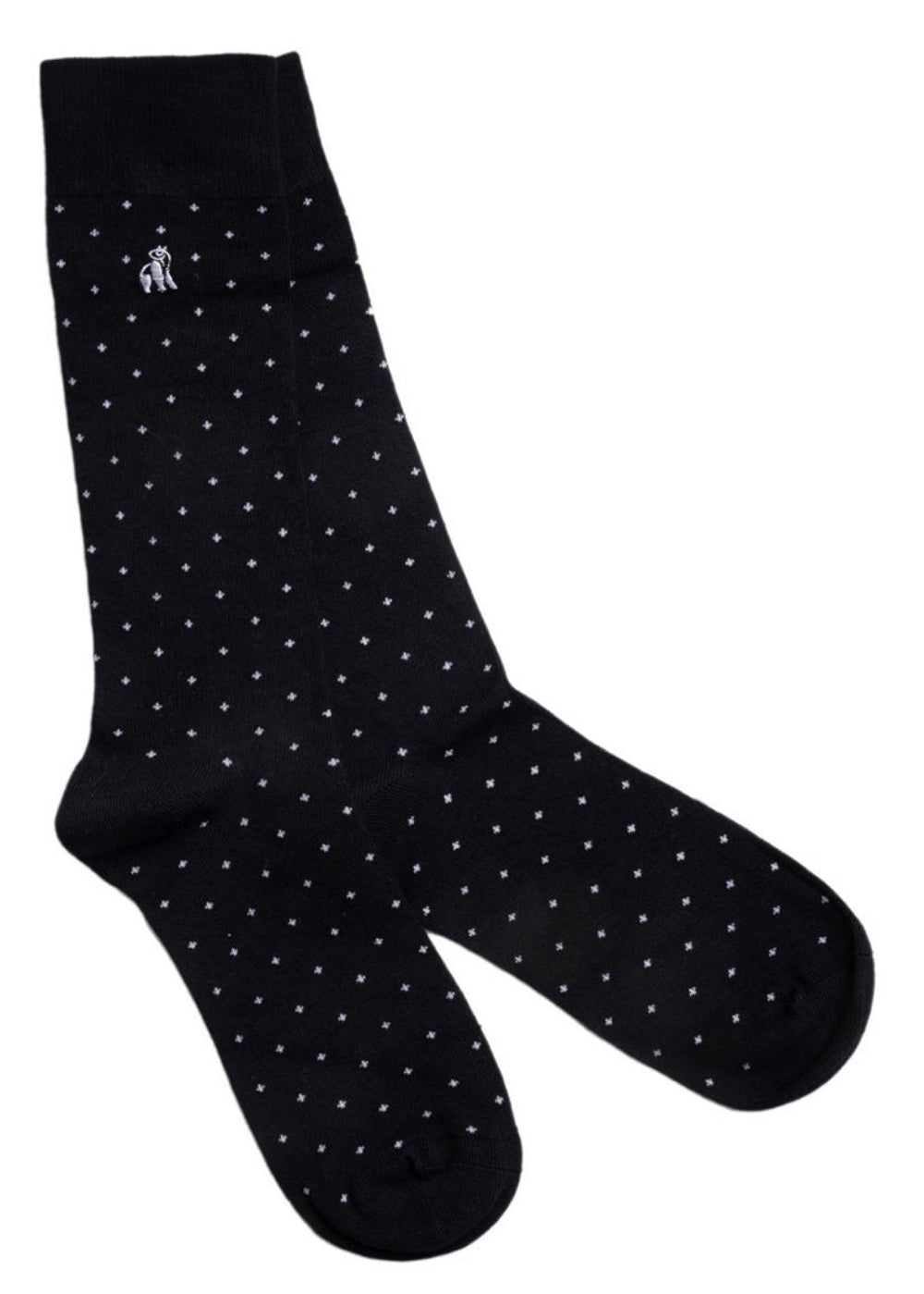 Spotted Black Bamboo Socks
