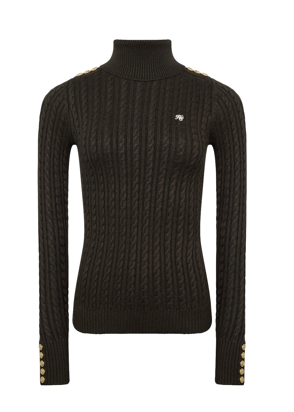 Seattle Roll Neck Cable Knit