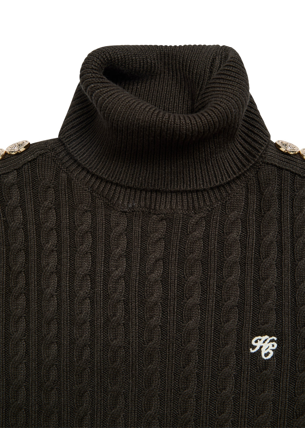Seattle Roll Neck Cable Knit