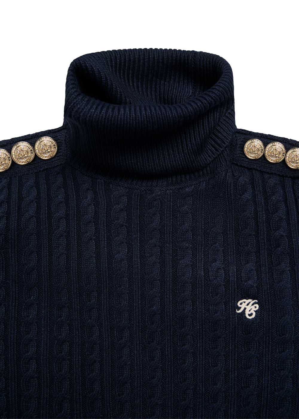 Seattle Roll Neck Cable Knit