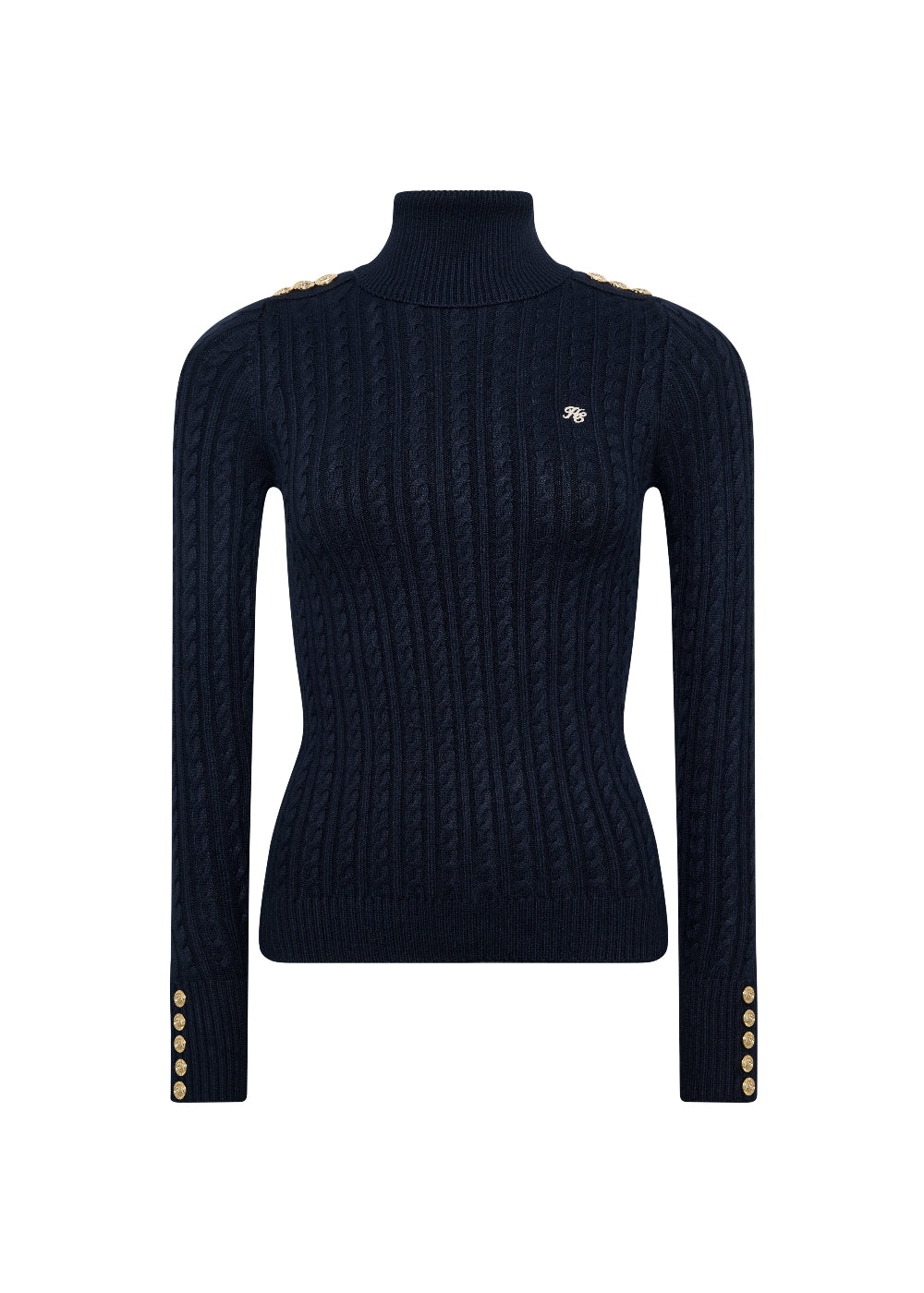 Seattle Roll Neck Cable Knit