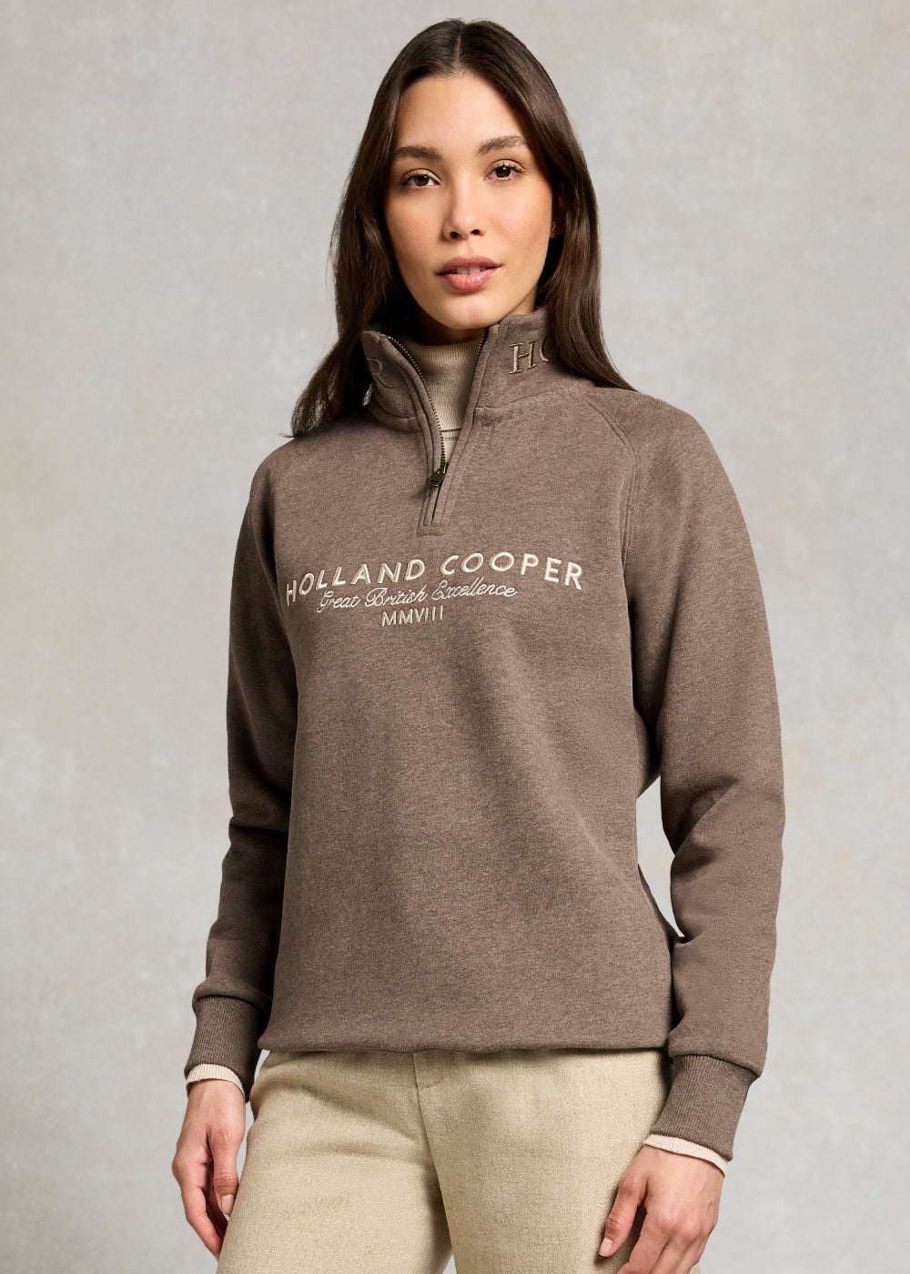 Sporting Goods Zip Henley
