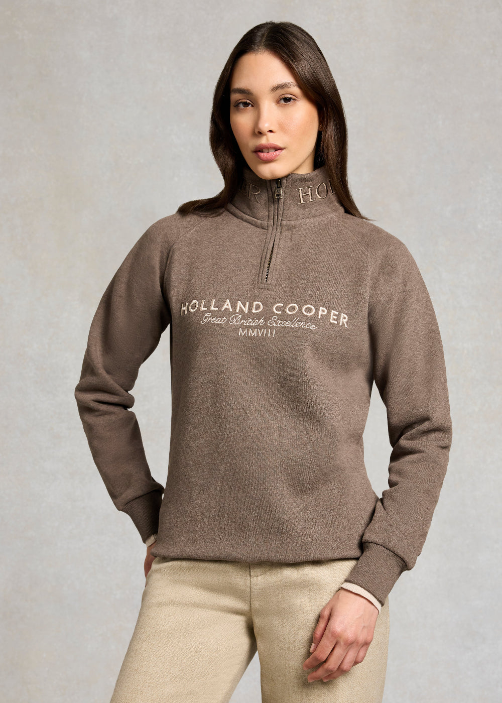 Sporting Goods Zip Henley