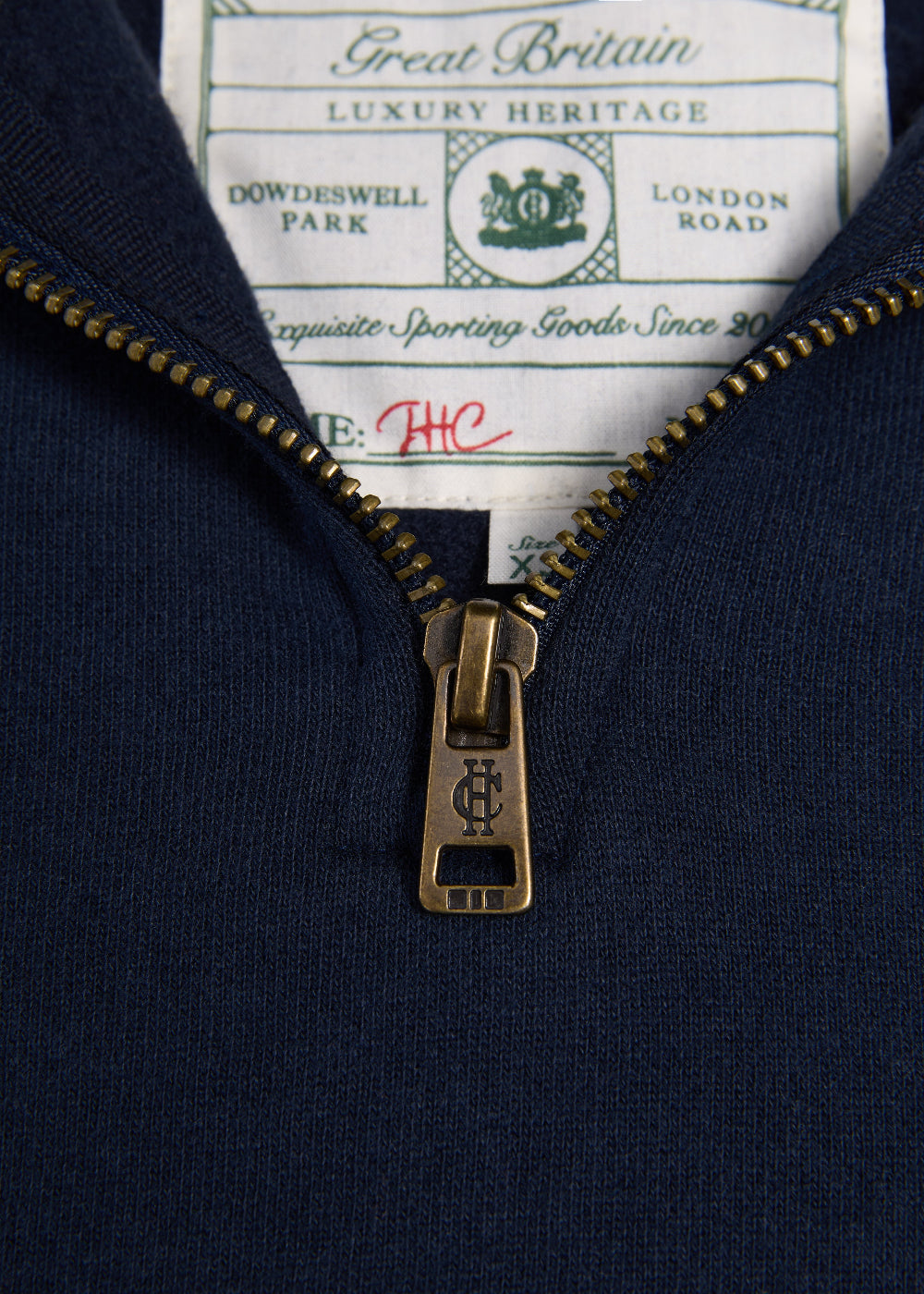 Sporting Goods Zip Henley