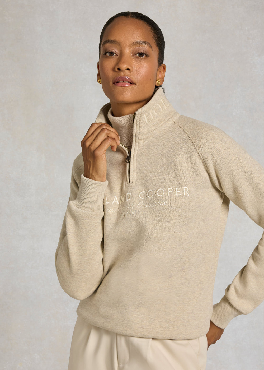 Sporting Goods Zip Henley