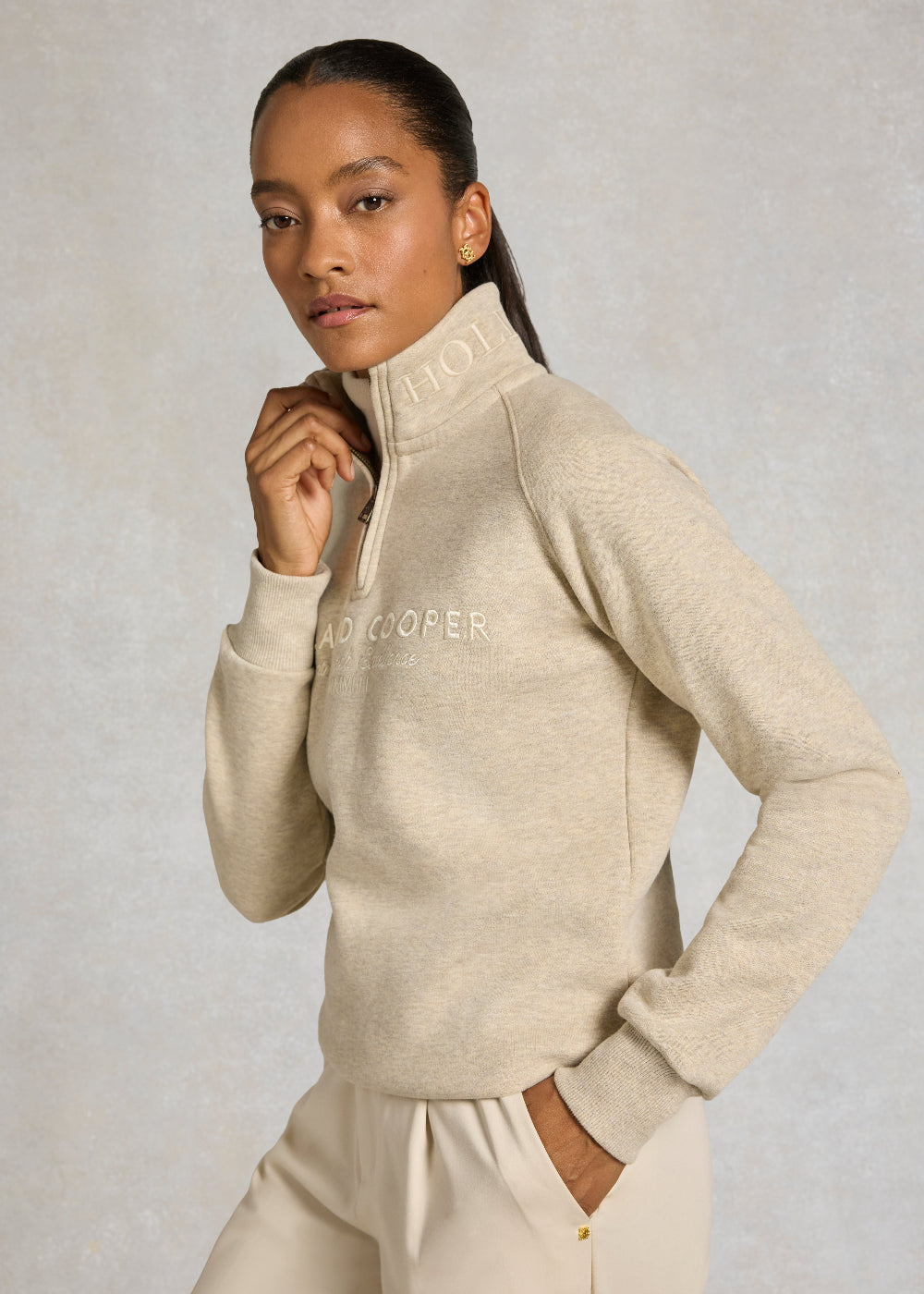 Sporting Goods Zip Henley