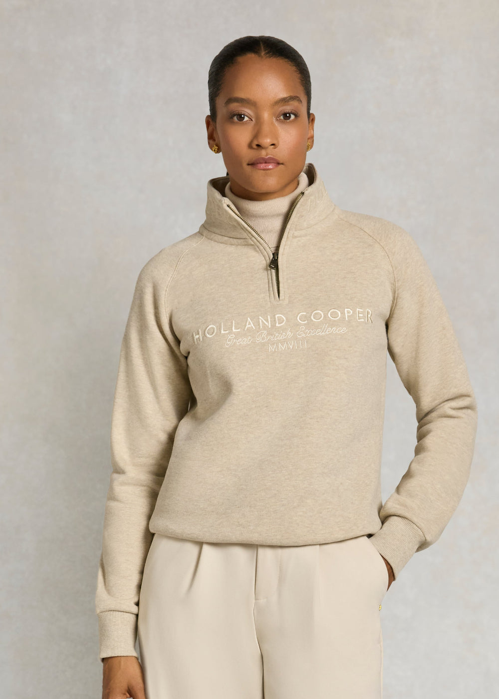 Sporting Goods Zip Henley