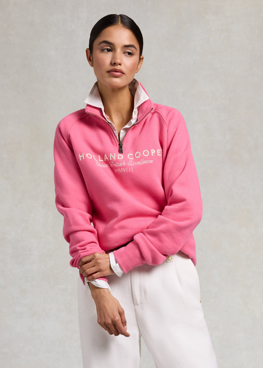 Sporting Goods Zip Henley