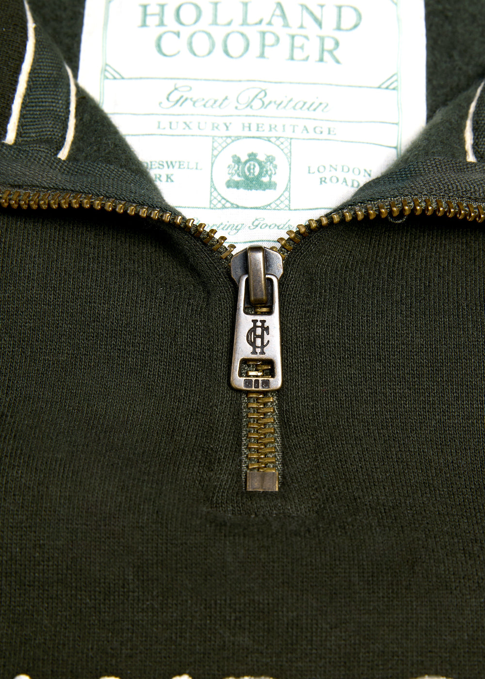 Sporting Goods Zip Henley