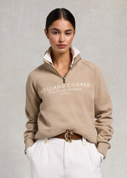 Sporting Goods Zip Henley