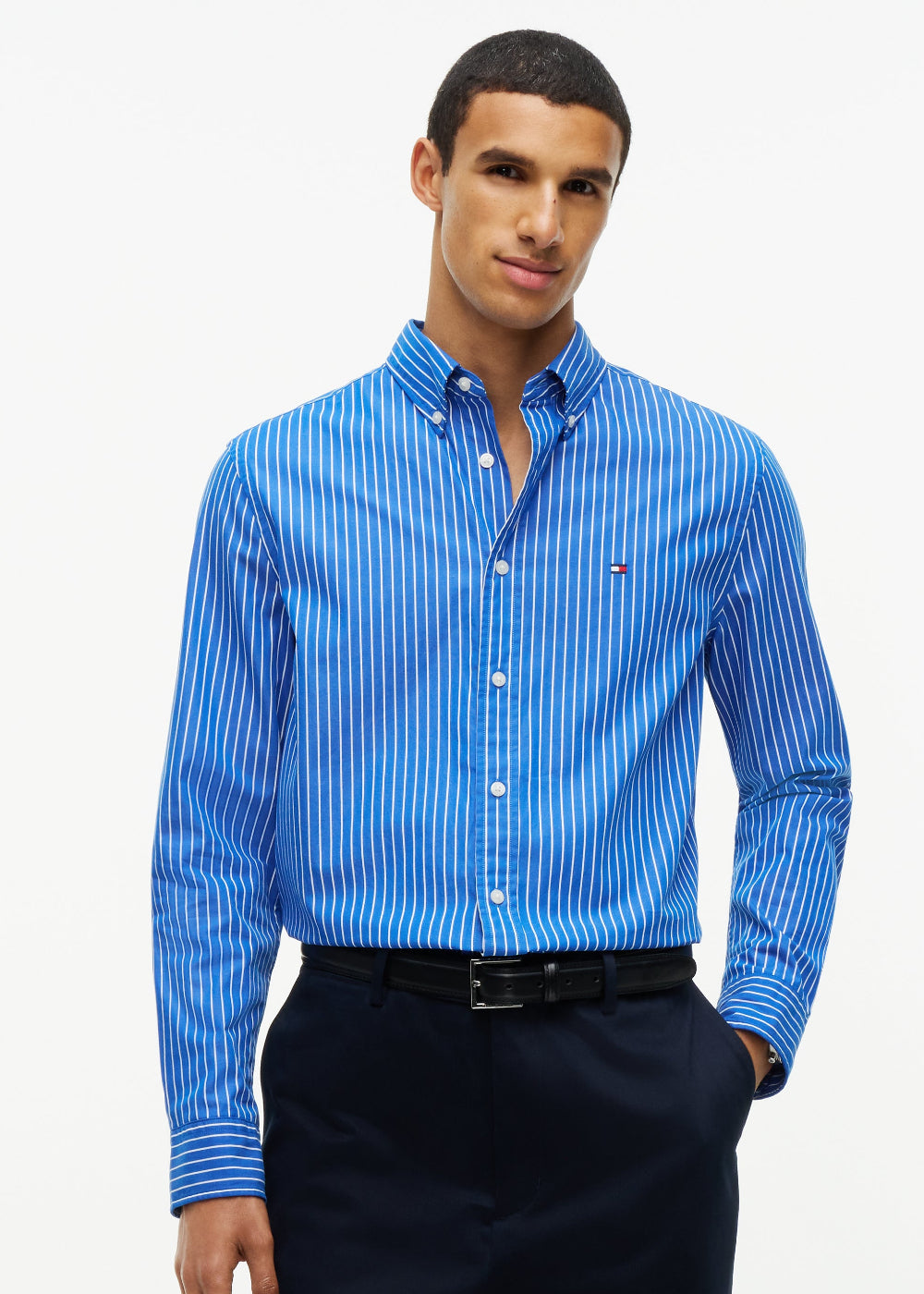 Flex Hairline Poplin Shirt