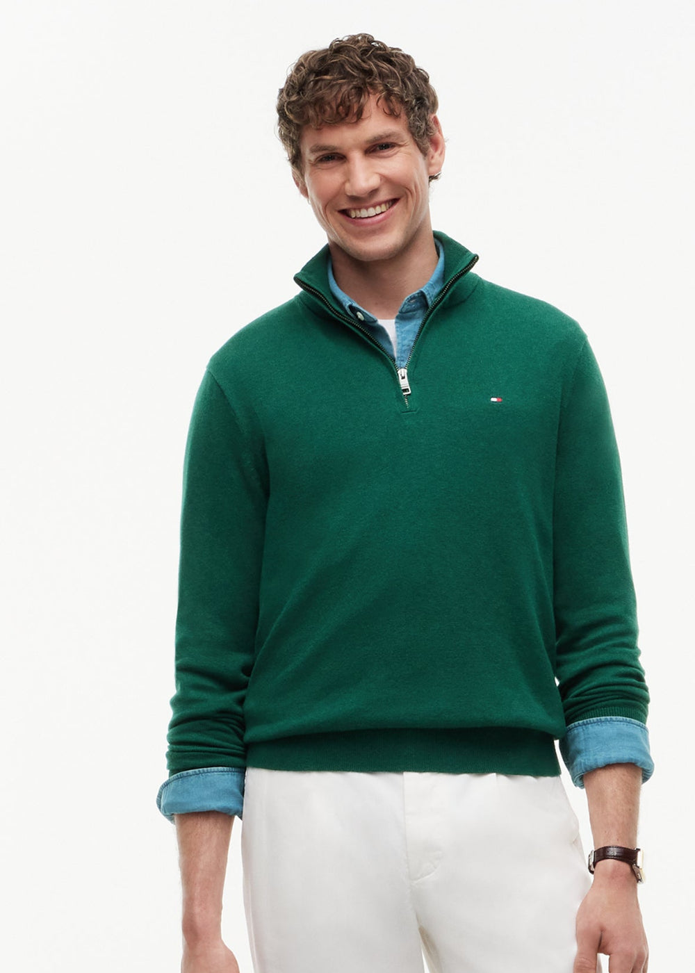 Pima Organic Cotton Cashmere Half Zip