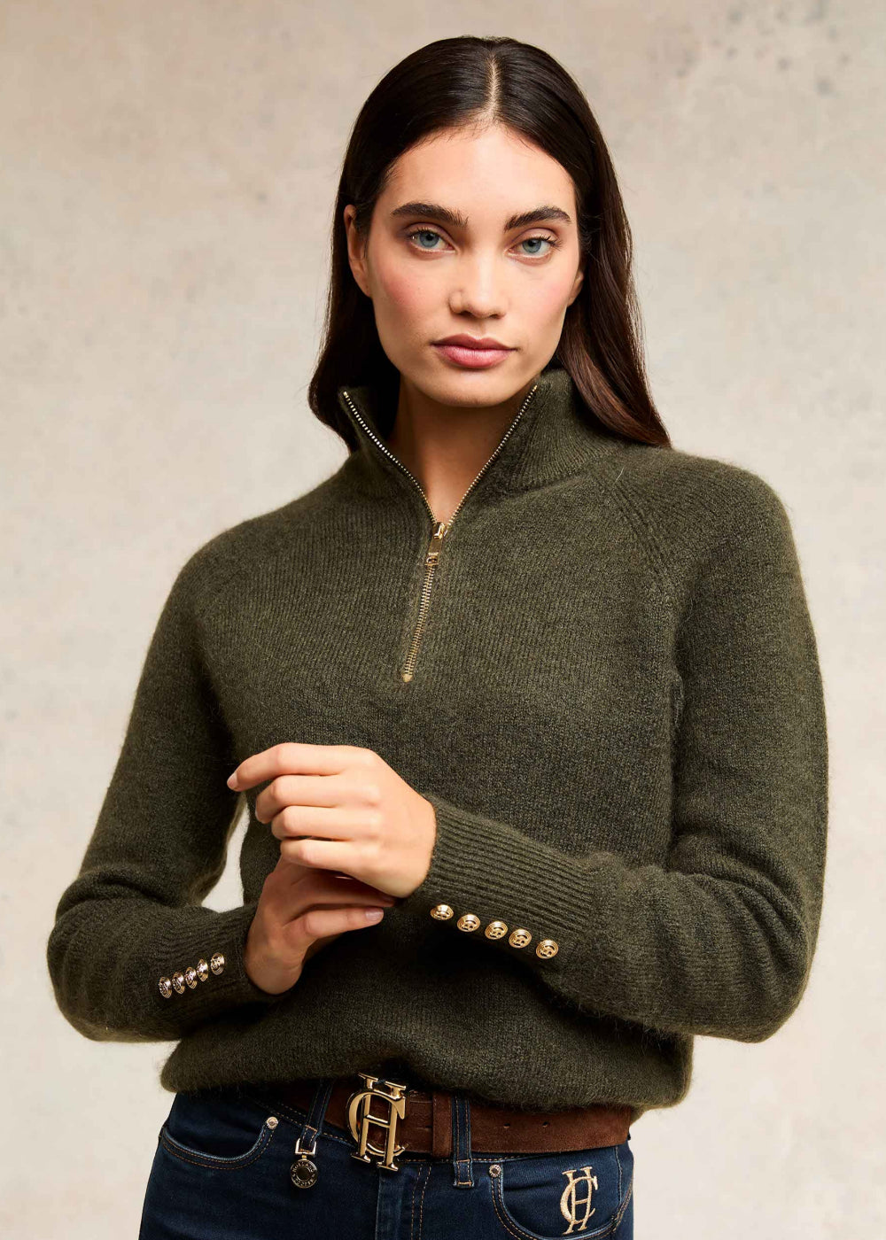 Tori Quarter Zip Knit