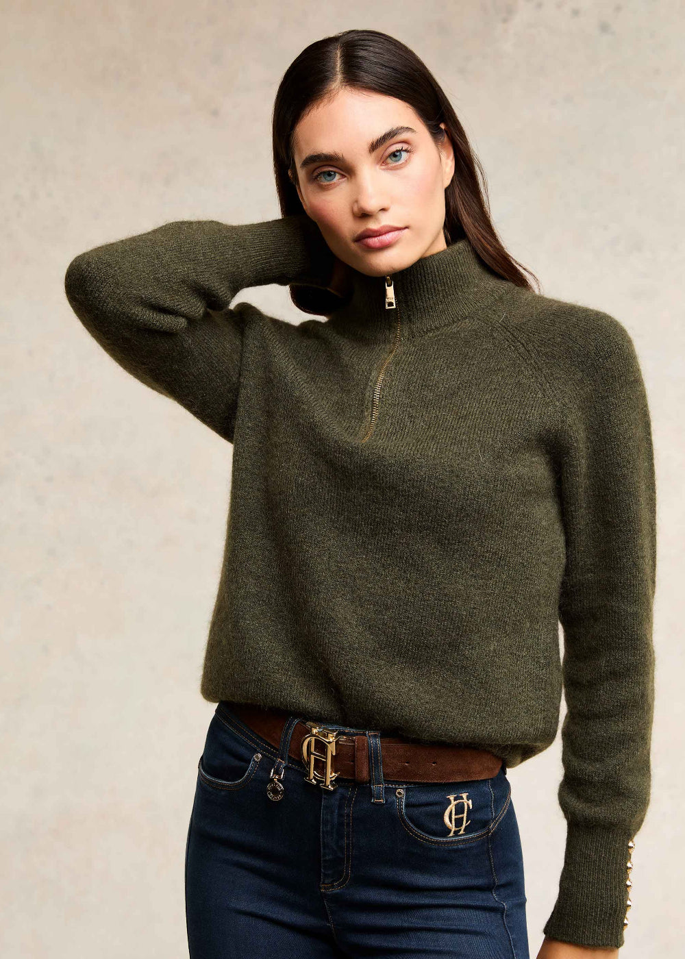 Tori Quarter Zip Knit