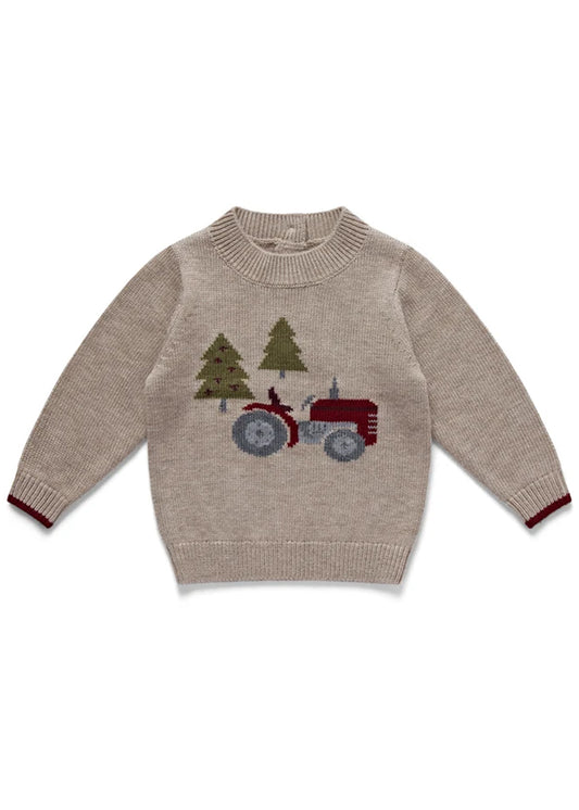 Tractor Intarsia Jumper