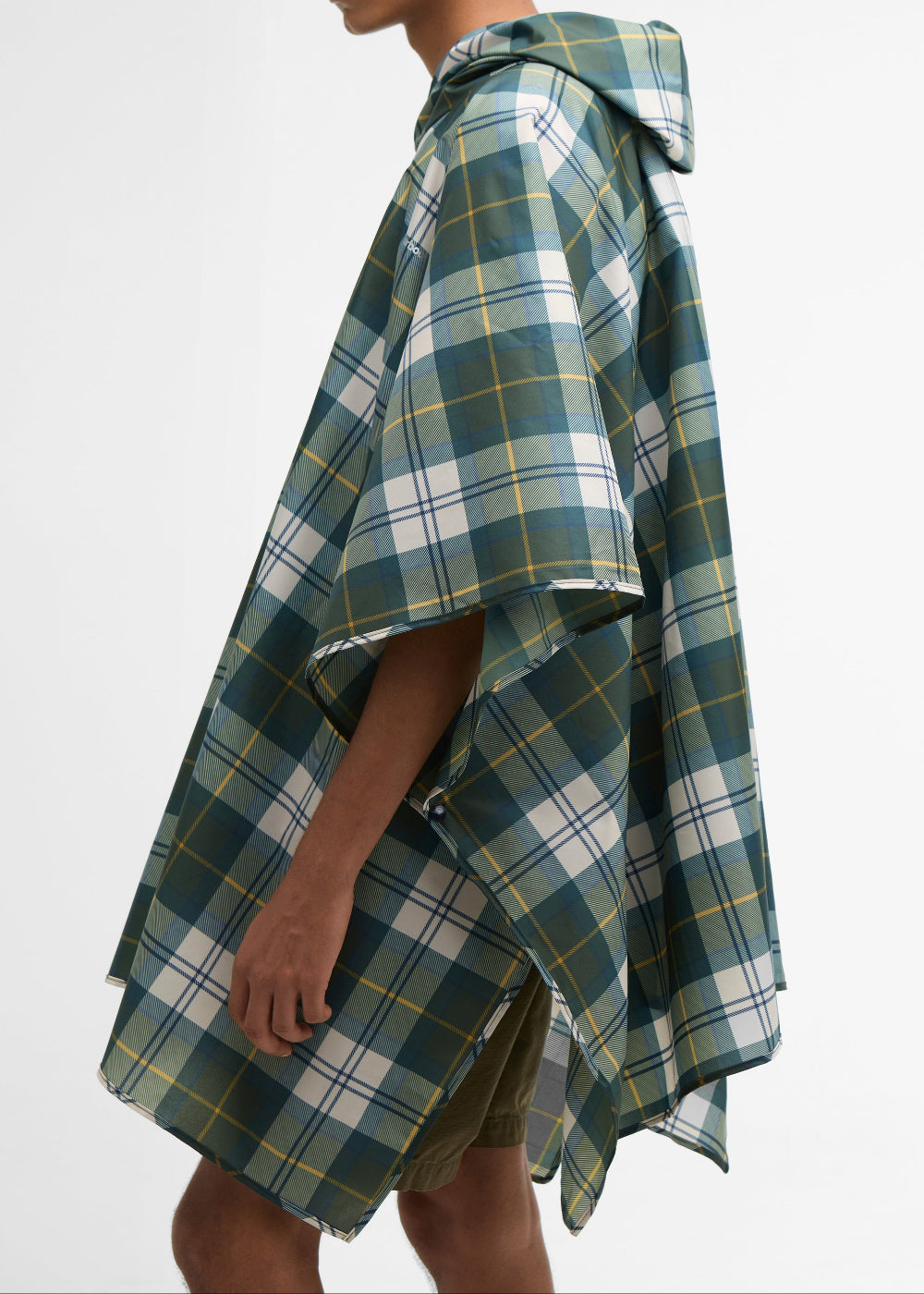 Showerproof Tartan Poncho