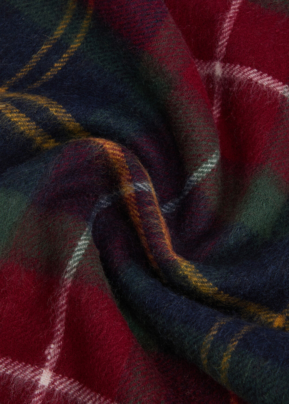 Wool Cashmere Tartan Scarf