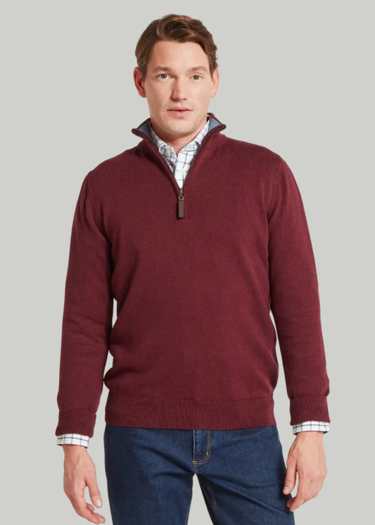 Calton Cotton Cashmere 1/4 Zip Jumper