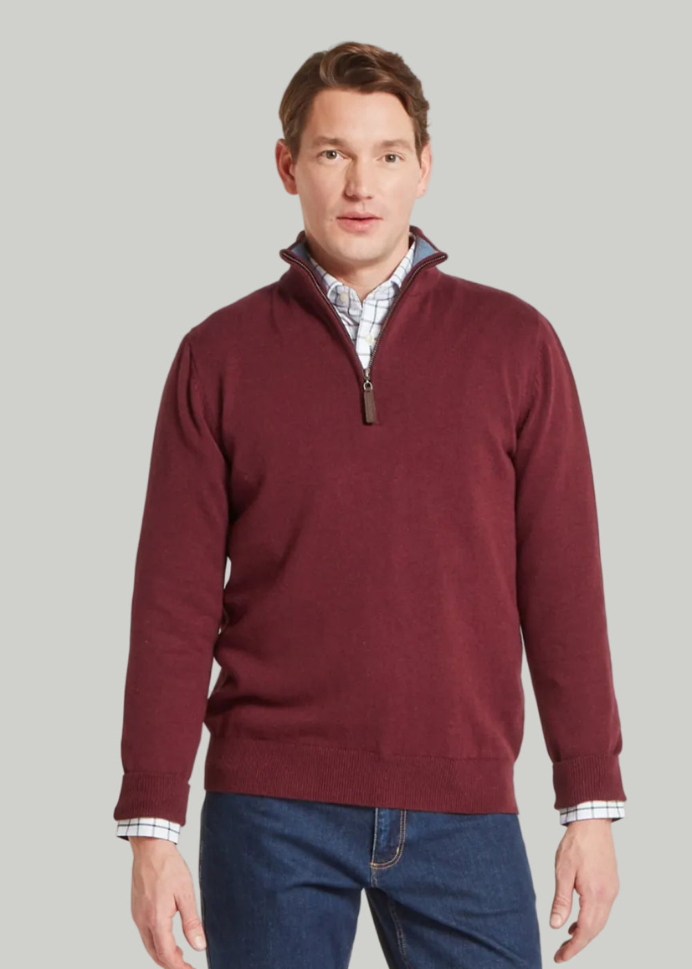Calton Cotton Cashmere 1/4 Zip Jumper