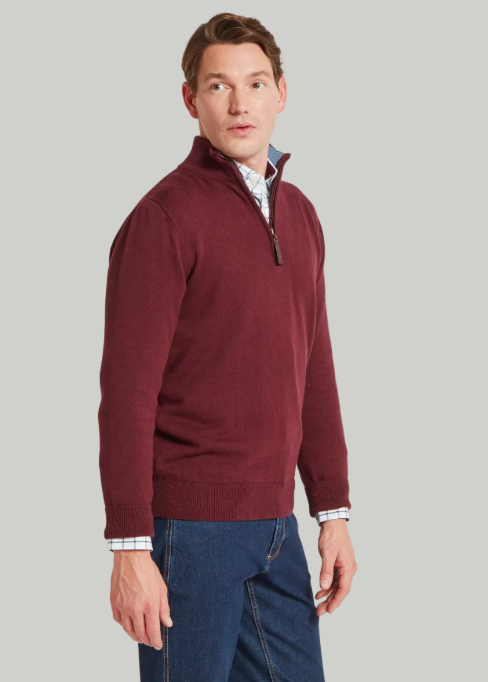 Calton Cotton Cashmere 1/4 Zip Jumper