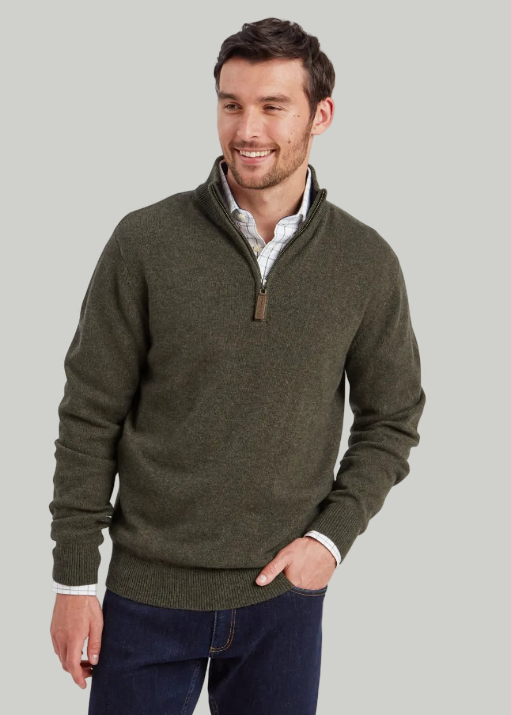 Calton Cotton Cashmere 1/4 Zip Jumper